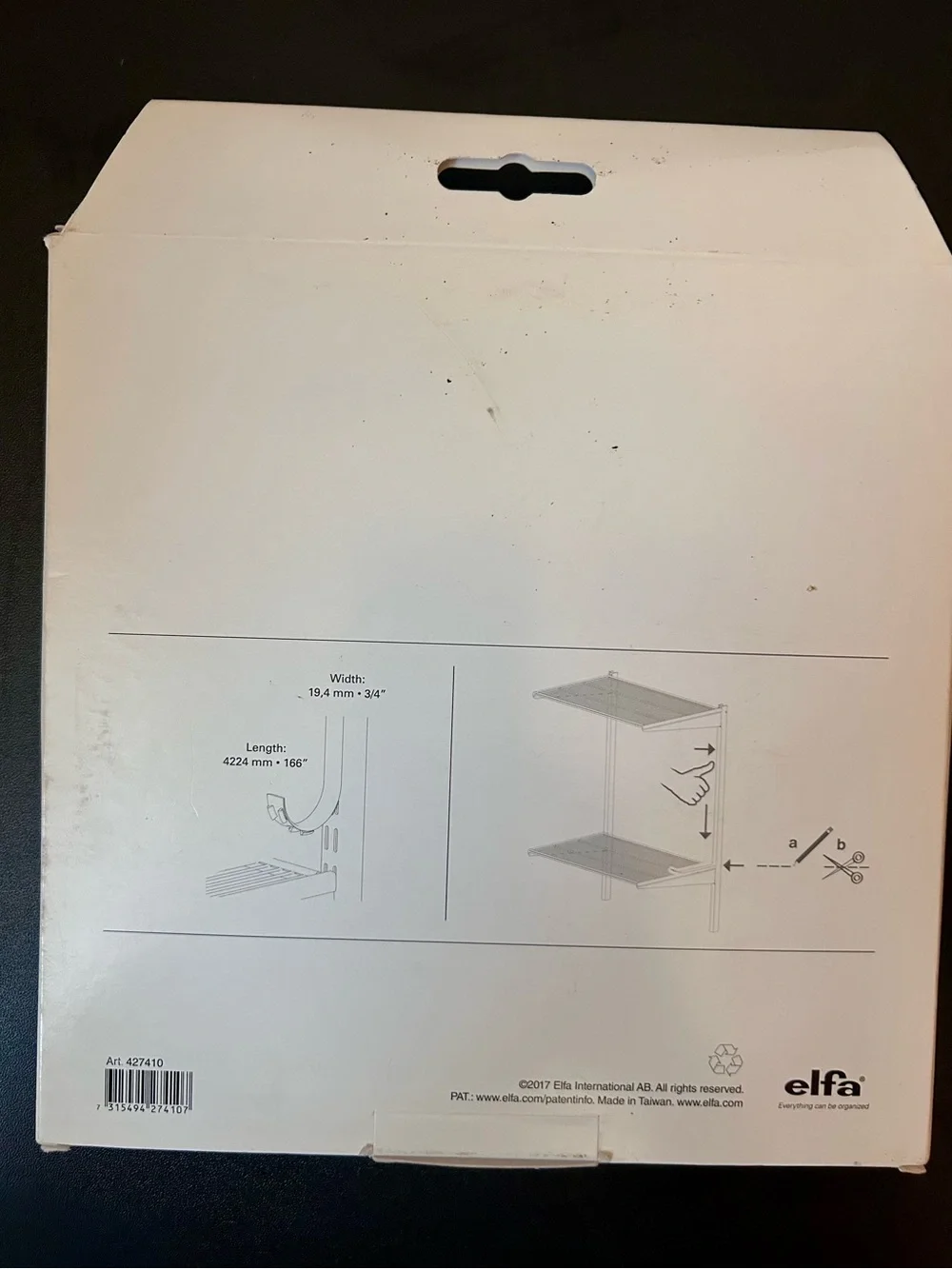 ELFA Standard Cover Tacklist for Skena ~ The Container Store ~ 166” Length
